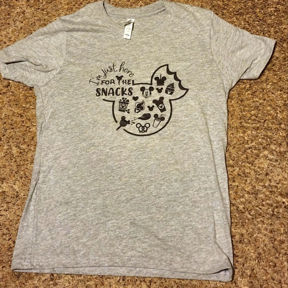 Grey Kids Snacks Disney Shirt